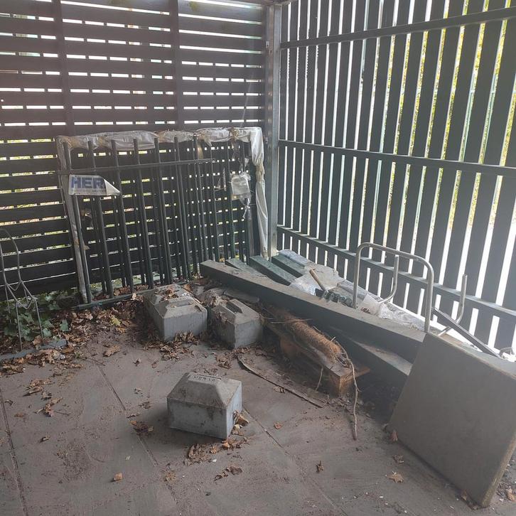 Heras Hekwerk Palen & Draaihekken, Tuin en Terras, Tuinhekken en Hekwerk, Nieuw, IJzer, Met poort, Ophalen