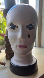 Vintage pierrot hoofd, Ophalen of Verzenden