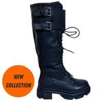 BEST SELLER Hoge Bikerlaars met grote gesp maat 38, Hoge laarzen, Zwart, Nieuw, Ophalen of Verzenden