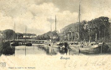 Singel. - Harlingen - boten - 1901 gelopen beschikbaar voor biedingen