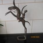 SCULPTUUR VAN EEN MOSSI KRIJGER OP PAARD-AFRIKAANSE KUNST, Antiek en Kunst, Ophalen of Verzenden