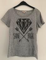 T-shirt top, Sensation, maat L maar valt als M, grijs print, Ophalen of Verzenden, Zo goed als nieuw, Grijs, Korte mouw