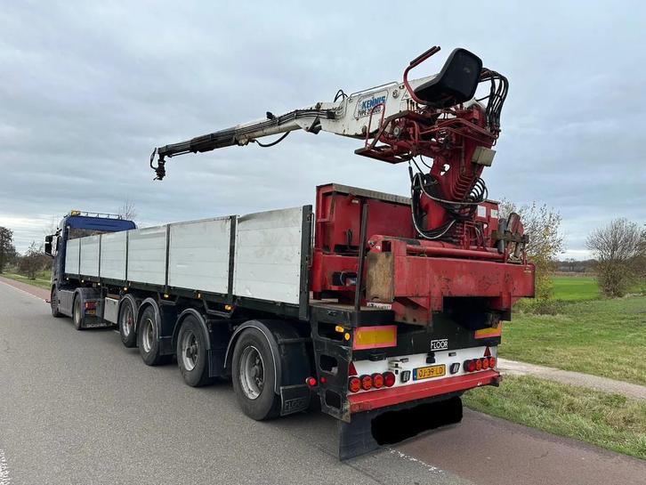 Floor 4 as Steentrailer Steenoplegger + Kennis kraan R 20,00, Auto's, Vrachtwagens, Bedrijf, ABS, Aanhangers en Opleggers, Overige brandstoffen
