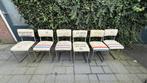6 originele Gispen stoelen model 107, Gebruikt, Overige kleuren, Ophalen of Verzenden, Stof