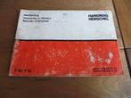 Instructieboek Hanomag Henschel F 20, F 25, F 30, F 35 1972, Ophalen of Verzenden