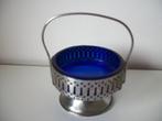 Art Deco Bonbonschaaltje met hengsel - Blauw - zgan, Antiek en Kunst, Antiek | Servies los, Ophalen of Verzenden