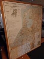 antieke ( 1860 ) schoolkaart Nederland ( 500909 ), Ophalen of Verzenden, Aardrijkskunde