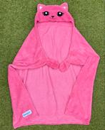 TE KOOP: roze poezen knuffeldeken met lichtgevende ogen ZGAN, Ophalen of Verzenden, Zo goed als nieuw