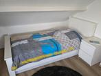 1 persoons bed / ledikant met lattenbodem, Huis en Inrichting, Ophalen, 90 cm, Eenpersoons, Wit