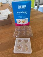 Knauf Modelgips 2,5kg + 2 Siliconen Mallen, Hobby en Vrije tijd, Knutselen, Ophalen of Verzenden, Nieuw, Materiaal