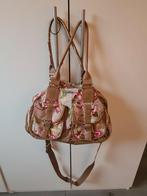 Olily Schoudertas met Bloemenprint, Ophalen of Verzenden, Gebruikt, Bruin, Schoudertasje