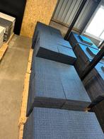 Tapijttegels blauw (50x50 cm) grote partij!, Ophalen, Gebruikt, Blauw, 75 m² of meer