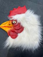 Mooie kwaliteit haan masker van rubber, Carnaval, Overige maten, Ophalen of Verzenden, Zo goed als nieuw