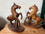 Houten paarden beelden, Antiek en Kunst, Kunst | Beelden en Houtsnijwerken, Ophalen