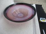 Glazen schaal tincraquelé glas W.J. Rozendaal Kristalunie, Antiek en Kunst, Ophalen of Verzenden