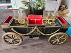 Speeldoos Antieke likeurset in koetsvorm, Antiek en Kunst, Curiosa en Brocante, Ophalen of Verzenden