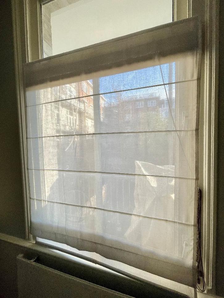 Vouwgordijn 120 cm x 180 cm licht grijs lichtdoorlatend, Huis en Inrichting, Stoffering | Gordijnen en Lamellen, Gebruikt, 150 tot 200 cm