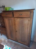 Grote houten kast met deuren en lades, Ophalen, Gebruikt, 25 tot 50 cm, 100 tot 150 cm