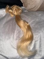 Real human hair extensions blond 45 cm, Sieraden, Tassen en Uiterlijk, Uiterlijk | Haarverzorging, Ophalen of Verzenden, Zo goed als nieuw