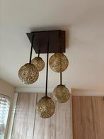 Complete Lampenset Brons met Gouden Bollen, Ophalen, Nieuw, Metaal, 75 cm of meer