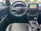 Hyundai Kona 1.0 T-GDI 120PK Navi,Clima,Cruise,Isofix,Hud,Ca, Voorwielaandrijving, Gebruikt, Zwart, Leder en Stof