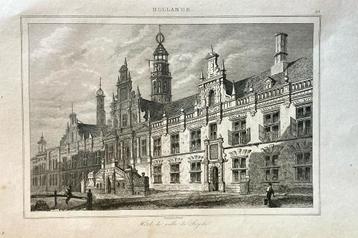 Stadsgezichten gravures (8) beschikbaar voor biedingen