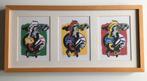 Peter Diem, kunstdrukken “Cows in red, yellow and green., Antiek en Kunst, Ophalen of Verzenden