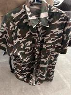 Camouflage overhemd, Kleding | Heren, Overhemden, Ophalen of Verzenden, Zo goed als nieuw, Groen, Overige halswijdtes