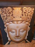 Boeddha Schilderij 150x150cm, Ophalen of Verzenden