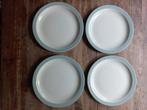 Regout pastel 4x dinerbord celadon, Ophalen of Verzenden