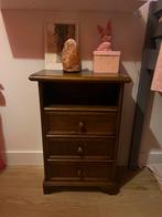 Vintage houten laden kastje, Huis en Inrichting, Kasten | Ladekasten, Zo goed als nieuw, Minder dan 100 cm, 25 tot 50 cm, 50 tot 100 cm