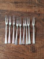 WMF verzilverde vleesvorkjes Art Deco, 9 stuks, Antiek en Kunst, Antiek | Bestek, Ophalen of Verzenden