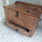 Oude houten kist met lade, Antiek en Kunst, Antiek | Meubels | Kasten, Ophalen