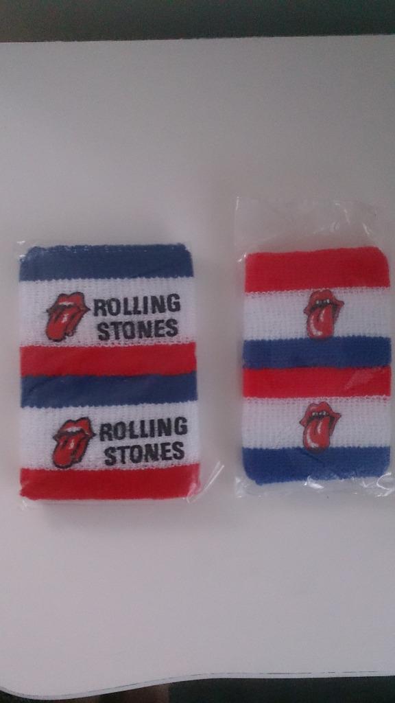 Rolling Stones rock n roll tong zweetbandjes Vintage, Verzamelen, Muziek, Artiesten en Beroemdheden, Zo goed als nieuw, Kleding