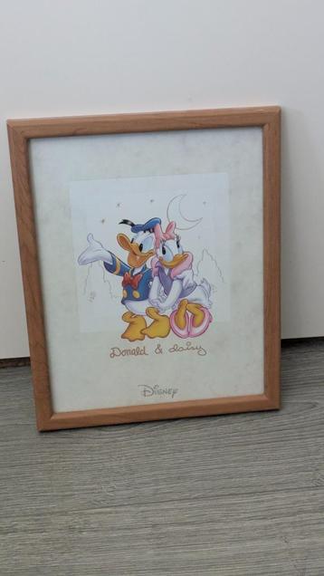 Donald en Katrien print in lijst 27x22cm beschikbaar voor biedingen