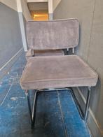 3 grijze buisframe eetkamerstoelen, Huis en Inrichting, Stoelen, Ophalen, Zo goed als nieuw