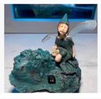 Korting Beeld Elf op edelsteen chrysocolla mineraal 11 x 11, Antiek en Kunst, Ophalen of Verzenden