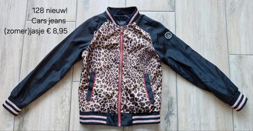 128 Nieuw Cars Jeans zomerjasje met panterprint, Kinderen en Baby's, Kinderkleding | Maat 128, Nieuw, Meisje, Jas, Ophalen of Verzenden
