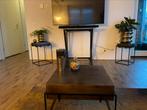 Brons salontafel + bijzettafeltjes, Ophalen, 50 tot 100 cm, Vierkant, 50 tot 100 cm