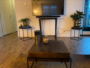 Brons salontafel + bijzettafeltjes  beschikbaar voor biedingen