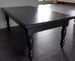 Grenen tafel donker bruin, Ophalen, Gebruikt, 100 tot 150 cm, 25 tot 50 cm