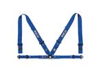 Sparco FIA H4 4-punts gordel Blauw zwart rood, Ophalen of Verzenden