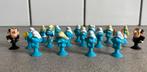 18 smurfen met zuignap, Ophalen of Verzenden, Zo goed als nieuw, Verschillende Smurfen