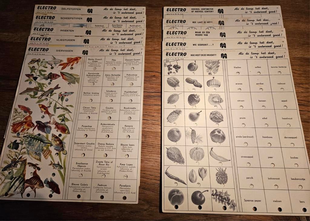 Set van 10 Electro kaarten, Ophalen of Verzenden