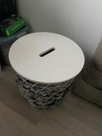 Tafel wit, Ophalen, Gebruikt, 25 tot 50 cm, Rond