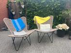Twee loungestoelen naturel Vallestrup, Tuin en Terras, Zo goed als nieuw, Loungeset, Stoel, Ophalen
