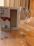 SCHOTT ZWIESEL , BRILLANT - 2 RODE WIJN GLAZEN - KRISTAL, Nieuw, Ophalen of Verzenden, Effen, Overige materialen