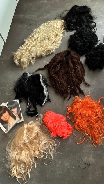 Pruiken voor feestjes beschikbaar voor biedingen