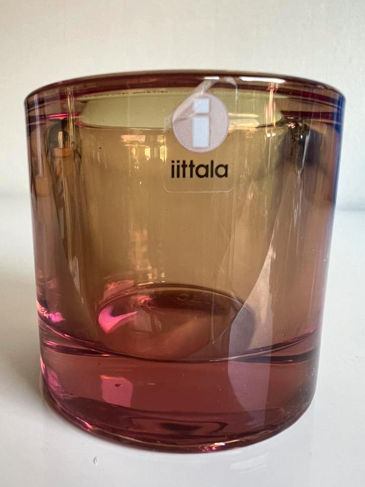 Iittala KIVI Marimekko Waxinelichthouder~Rose Olive 2001, Huis en Inrichting, Woonaccessoires | Kandelaars en Kaarsen, Zo goed als nieuw