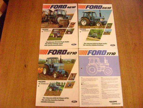 Ford 4610, 6610, 6710 en 7710 folders, Boeken, Catalogussen en Folders, Gelezen, Folder, Ophalen of Verzenden